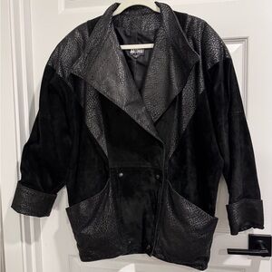 Vintage Black Leather Jacket
